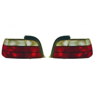 Heckleuchten Rückleuchten Depo / TYC SET rot weiss passt für BMW 3er Coupe E36 ab 1996-2000