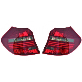 Heckleuchten Rückleuchten Depo TYC SET rot grau passt für BMW 1er E87 E81 Facelift 07-13