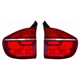 Heckleuchten Rückleuchten Depo / TYC rot SET außen passt für BMW X5 E70 LCI ab 2010-2013