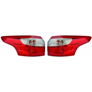 Heckleuchten Rückleuchten Depo TYC LED SET außen passt für Ford Focus III Turnier 2010-2014
