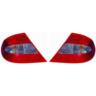 Heckleuchten Rückleuchten Depo / TYC schwarz/rot SET passt für Mercedes CLK 209 ab 05-10