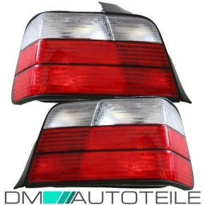 Rear Lights Indicators Sedan Red White Clear Facelift Set fits on BMW E36 96-99