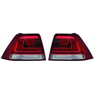 Heckleuchten Rückleuchten Depo / TYC W21W getönt SET passt für VW Golf VII (BE2) ab 12-17