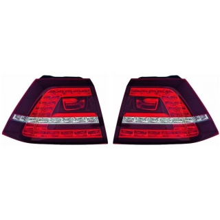 Heckleuchten Rückleuchten Depo / TYC LED außen SET passt für VW Golf VII (BE2) ab 12-17