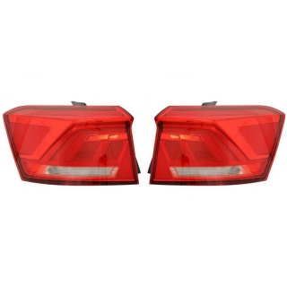 Heckleuchten Rückleuchten  rot/schwarz LED SET passt für VW T-ROC R-Line A11 ab 17