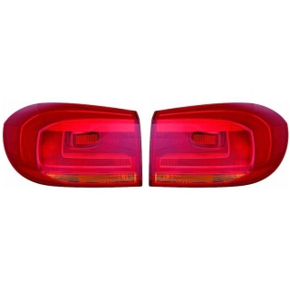 Heckleuchten Rückleuchten Depo / TYC außen W16W SET passt für VW Tiguan 5N_ ab 2011-2016