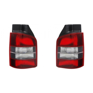 Heckleuchten Rückleuchten Depo / TYC rot grau SET passt für VW T5 Transporter ab 2003-2009
