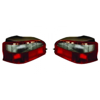 Heckleuchten Rückleuchten Depo / TYC schwarz/rot SET passt für Citroen SAXO (S0) ab 96-99