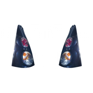 Heckleuchten Rückleuchten Original Depo / TYC schwarz SET passt für Citroen C1 PM ab 05-12