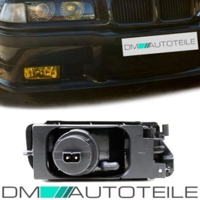 SET Fog Lights Lamps Yellow +2x Bulbs US Look fits on BMW E36 ALL Models 90-2000
