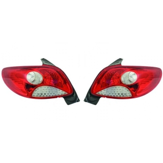 Heckleuchten Rückleuchten Original Depo / TYC SET passt für Peugeot 206+ (2L/2M ab 09-12