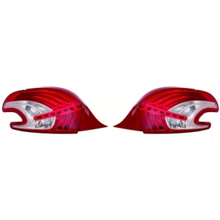 Heckleuchten Rückleuchten OE Depo / TYC LED SET passt für Peugeot 208 I (CC/CA) ab 12-15