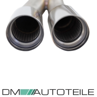DM Exklusive Performance ESD Blende Auspuff +Diffusor Umrüstung 2-Rohr links+ABE passt für BMW 3er F30 F31 Diesel + Benziner 316d 318d 320d