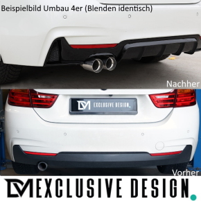 Sport-Performance Exhaust tail pipes chrome +Diffusor...