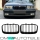 Set 91-96 Front Grille Dual Slats black Gloss fits on BMW 3-series E36