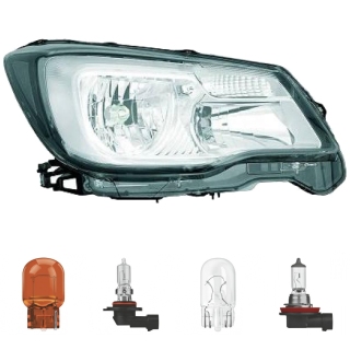 Scheinwerfer Depo H11/HB3 rechts passt für Subaru Forester (SJ) ab 16-19 inklusive Leuchtmittel/Birnen