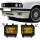 SET Fog Lights Fogs Glas Yellow Clear +H3 Bulbs fits BMW E30 all Models Facelift
