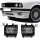Nebelscheinwerfer SET Klarglas Schwarz Smoke+ H3 Birnen passend für BMW E30 Facelift ab 1987