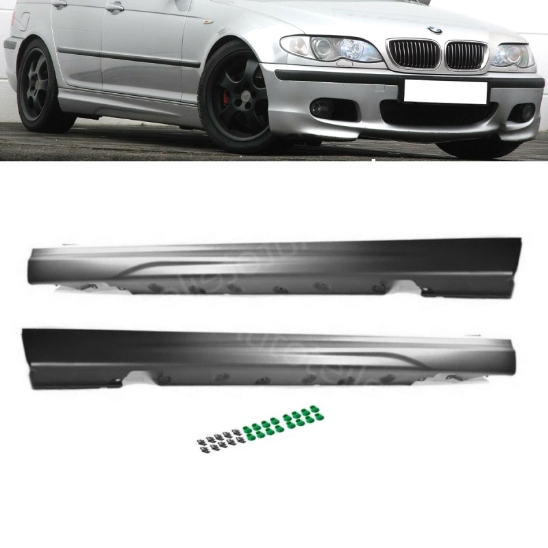 Scheinwerfer Facelift passt für BMW 3er E46 Limo Touring Schwarz U LED  Angel Eyes SET