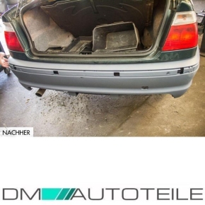 SPORT REAR BUMPER SALOON SEDAN 98-05 ABS +DIFFUSOR M SPORT TECH II  fits BMW E46 