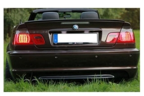 Coupe Convertible Sport w/o park assist primed + Diffuser fits on BMW E46 up  99-07 without M-Sport