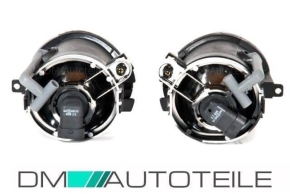 FOG LIGHT LAMPS CHROME CRISTALL FITS ON BMW E46 E39 M TECH SPORT M3 M5+HB4 BULBS
