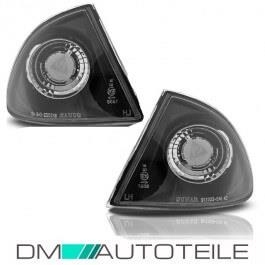Front Indicator Set Black Clear Glas fits on BMW E46...