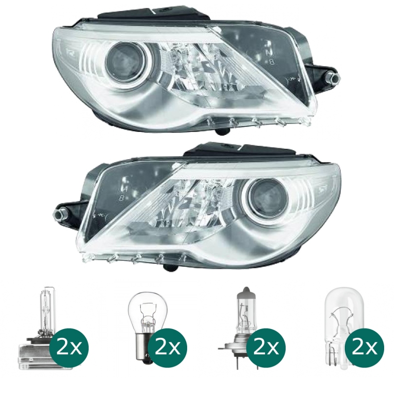 Xenon Scheinwerfer Depo D1S/H7 + KVL links passt für VW Passat CC 357 ab  08-12 inklusive Leuchtmittel/Birnen