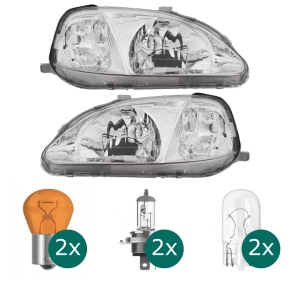Scheinwerfer Depo H4 links passt für Fiat Panda/Classic (169) ab Baujahr  03-10 inklusive Leuchtmittel/