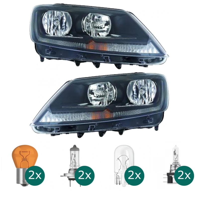 Scheinwerfer Depo H7 links passt für Seat Alhambra/ VW Sharan (7N/710) ab  2010 inklusive Leuchtmittel/