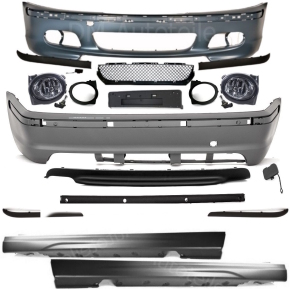 BUMPER FULL BODYKIT FRONT +REAR +SIDE+FOGS FITS ON BMW...