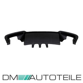 Umbau Heckdiffusor 4 Rohr Duplex Schwarz glanz 668 passt für BMW 5er F10 F11 M-Paket außer M5