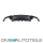 Umbau Heckdiffusor 4 Rohr Duplex Schwarz glanz 668 passt für BMW 5er F10 F11 M-Paket außer M5