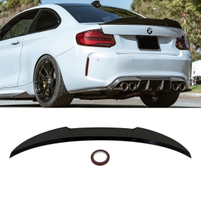Heckspoiler Kofferraum schwarz matt V-Design breite...