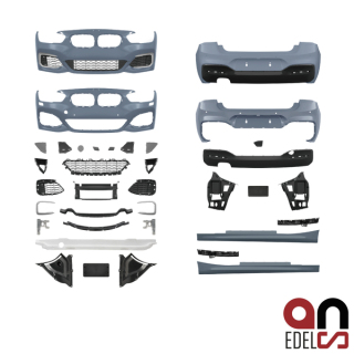 AN Sport Komplett Paket Evo Bodykit passt für BMW 1er F20...