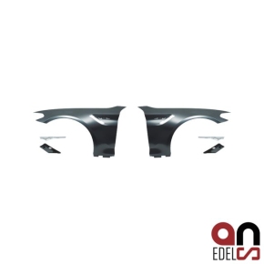 Sport Kotflügel Set Evo + Halter in Chrom passt...