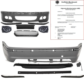 SET SPORT BUMPER SALOON BODYKIT FRONT+REAR FITS ON BMW...