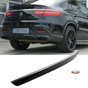 Satz Heckspoiler Kofferraum Hochglanz Schwarz +3M passt für Mercedes GLE  Coupe C292 auch AMG 63 ab Bj 2015