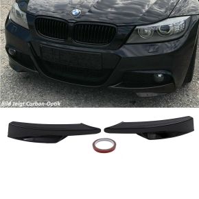 2424 - Nieren Grill Doppelsteg Schwarz Glanz ABS passend für BMW 3er E90  E91 VFL