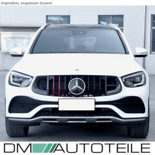 Evo Sport-Panamericana GT Front Kidney Grille Black Red Carbon fits on Mercedes GLC X253 Facelift up 2019