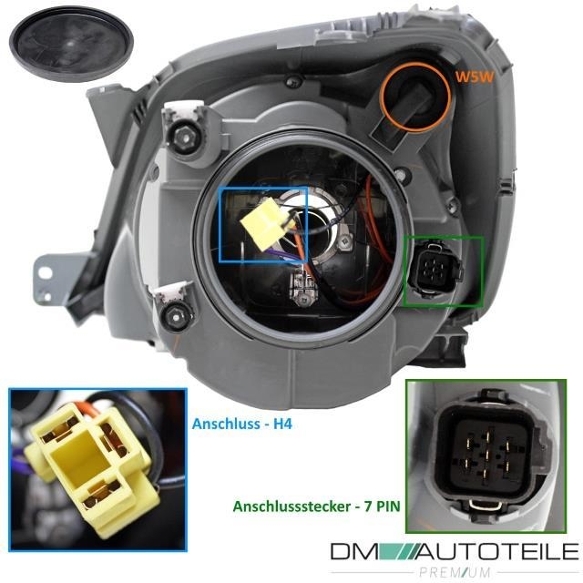 SET Ford Fiesta V MK5 JD Scheinwerfer Rechts Links ...
