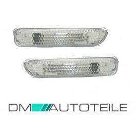 Side Indicators Set White Facelift Design fits on BMW E46 Bj 98-05
