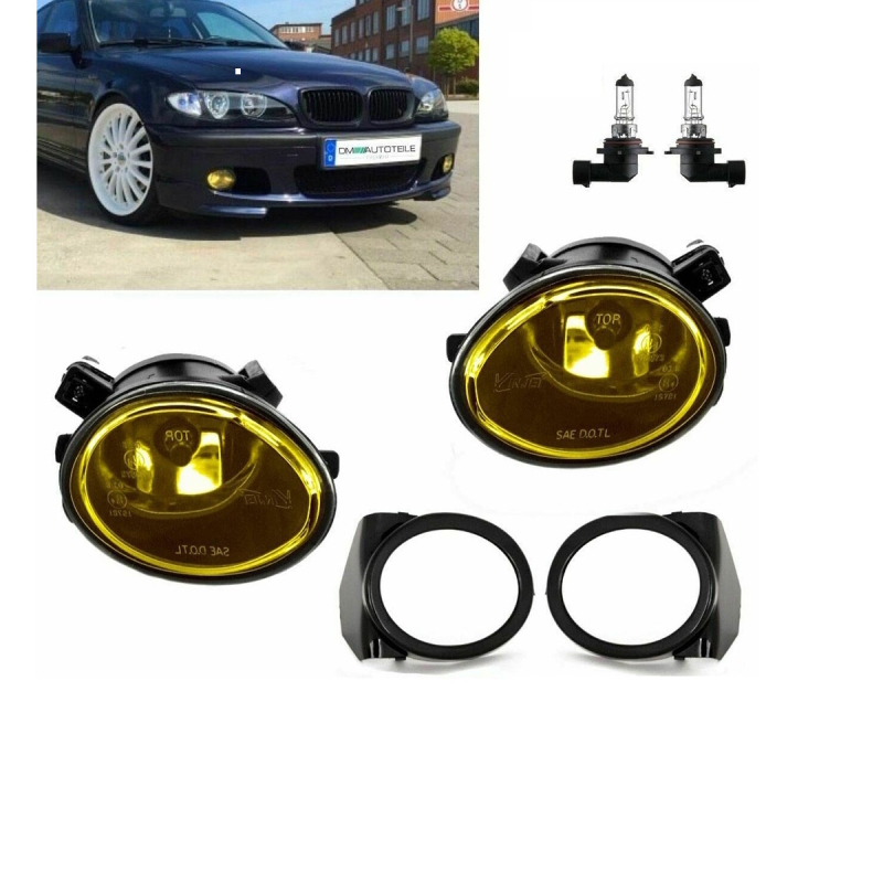 SET Dual Slat Kidney Front Grille Glossy Black fits BMW E46 Saloon Estate  98-01