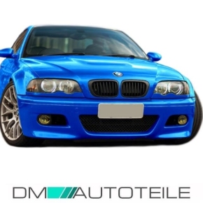 FRONT BUMPER SALOON ESTATE SPORT fits all BMW E46 +FOGS YELLOW FOR M3 M 98-01