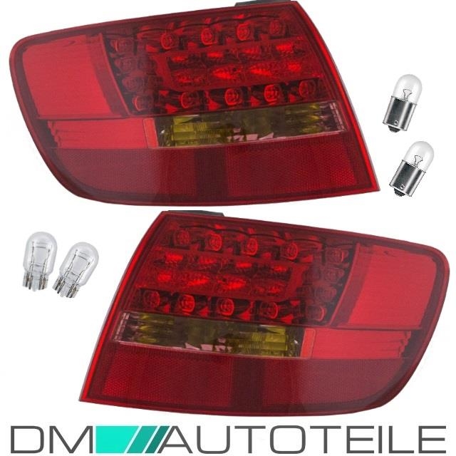 Set Audi A6 4F LED Avant Rückleuchten rechts+links Außen Rot/Weiß Bj 0508 Set Audi A6 4F LED Avant Rückleuchten rechts+links Außen Rot/Weiß Bj 0508