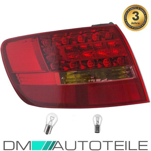 SET Audi A6 4F LED Avant Rückleuchte Links Außen Rot/Weiß Bj 0408+Birnen SET Audi A6 4F LED Avant Rückleuchte Links Außen Rot/Weiß Bj 0408+Birnen
