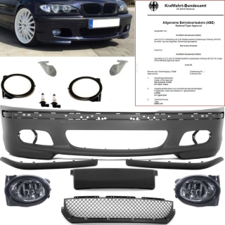 LIMOUSINE Bodykit Stoßstange Set passt für BMW E46+Zubehör für M