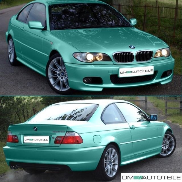 Set Saloon 98-05 Full Bumper Body Kit complete w/o PDC fits on BMW E46