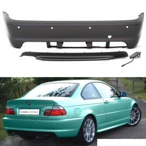 Sport Rear BUMPER PDC 99-07 fits on BMW E46 Coupe Convertible w/o M-Sport M3 M