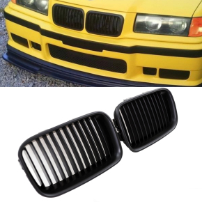 2x Kühlergrill SET Schwarz Matt passend für BMW...